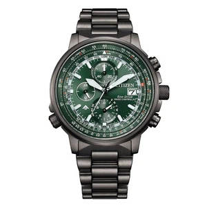 CITIZEN CHRONO PILOT STAHL HERREN FUNKUHR Ref. AT8304-57W - Bild 1 von 4
