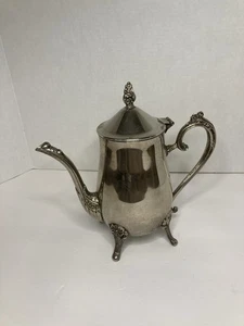 Tetera vintage plateada deslustrada - Imagen 1 de 8