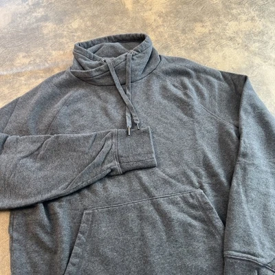Banana Republic Crossover Terry Sweatshirt Men’s L Gray Pullover - Image 1 of 4