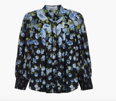 Новый, Алиса + Оливия Кора цветочный объемный рукав рубашка мульти Sz M #T3502 - Изображение 1 из 4