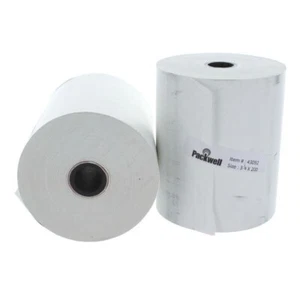 Packwell 3-1/8" x 200' Thermopapier Rollen (50 Rollen) *NUR BESTIMMTE ZUSTÄNDE* - Bild 1 von 4
