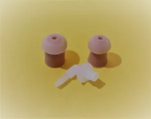 PRYME P KOPF ERSATZ OHRHÖRER SPITZEN EINSATZ STECKER RADIO AKUSTIKROHR SET - Bild 1 von 1