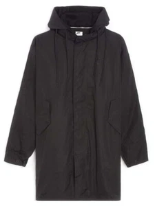 Nike Parka Hooded Triple Black Long Oversize Trench Coat 3-in-1 Model Men Size - Picture 1 of 9