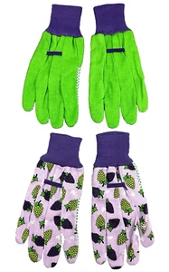 ✅ Parkside 2 Paar Gartenhandschuhe Arbeitshandschuhe mit Noppen Größe 8 – Lila – - Bild 1 von 6