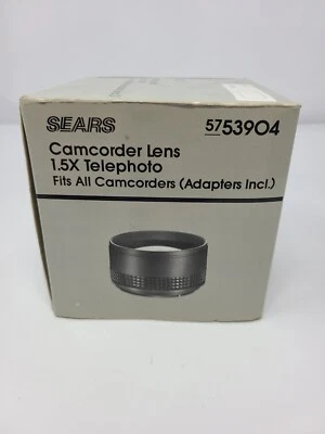 SEARS CAMCORDER LENS 57-53904 1.5X TELEPHOTO - Image 1 of 3