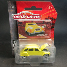 MAJORETTE Citroen 2CV 1/64 253A-3 Yellow Diecast Model Car Mint in Card