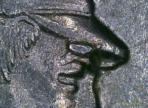 2017-P Ellis Island quarter Die Chip Error coin - Picture 1 of 5