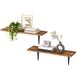 HOOBRO 15,4 Zoll Schweberegale 2er Set Wandregal Lagerregale - Bild 1 von 10