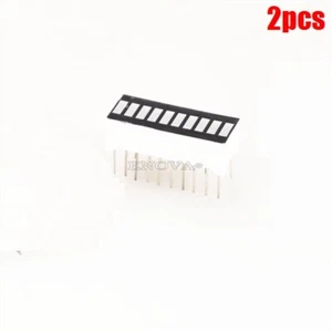 2Pcs Ultra Bright 10 Segment Digital Red Led Bar Graph Display Ic New gn - Bild 1 von 2