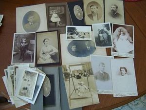 Bridgeton New Jersey 51 Photo Lot Late 1800's- Cabinet Cards 3 Harley Davidson - Picture 1 of 2