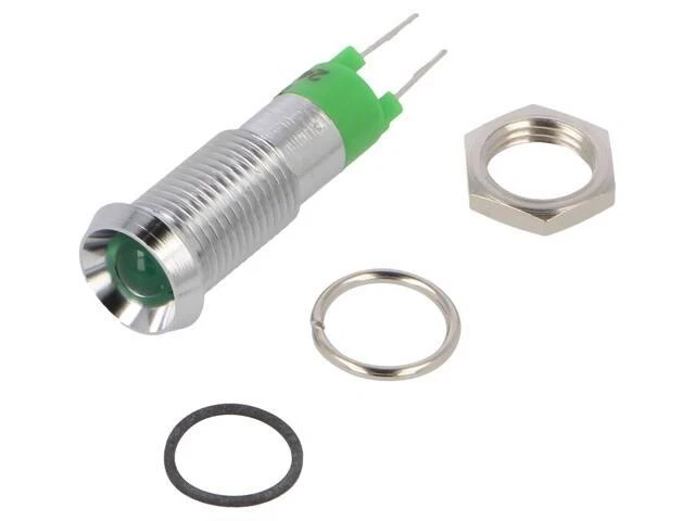 SWBU08714A Kontrollleuchte: LED konkav 24-28VDC Öffng: Ø8,2mm IP67 Metall SIGNAL - Bild 1 von 1