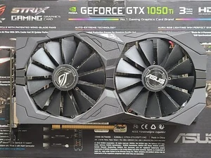 ASUS NVIDIA GeForce GTX 1050 TI STRIX OC Gaming 4gb Gddr5 - Picture 1 of 5