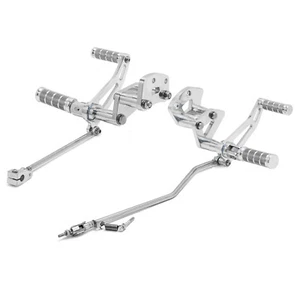 CNC Forward Controls Footpegs For Harley Sportster Custom XL1200C XL883N 04-13 - Picture 1 of 13