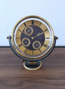 Deutschland - Tischuhr Kalender De Table Kreissägeblatt aus Metall Golden Xx - Bild 1 von 18