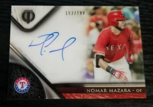 2017 Topps Tribute Nomar Mazara Auto /199 - Picture 1 of 2