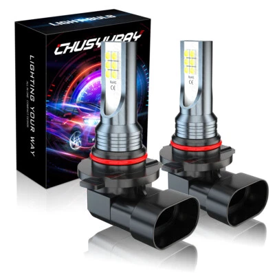 Para Subaru Forester 1998-2002 2006-2013 2X Blanco 6000k 9006 LED Bombilla Antiniebla Foto 1 de 4