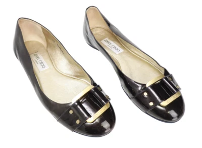 Zapatos Jimmy Choo Para Mujer (EU) 39 Bailarinas De Cuero Hechas En Italia - Imagen 1 de 4