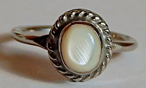 VINT SOUTHWESTERN STERLING QUARTZ RING SZ 4.25 - Picture 1 of 4