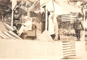 Primera Guerra Mundial Springfield VT Vermont Desfile Militar Foto Real Postal RPPC - Imagen 1 de 3