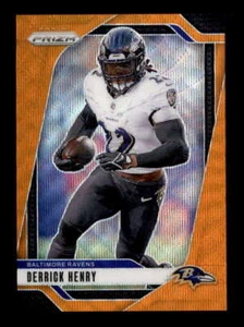 DERRICK HENRY 2024 PANINI PRIZM #20 RAVENS ORANGE WAVE PARALLEL #36/60 BF7119 - Picture 1 of 1