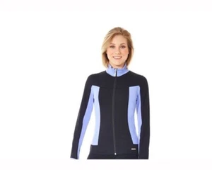 Mondor 4807 Scuba Supplex Child Figure Skating Jacket black lilac NWT 6x-7 - Picture 1 of 1