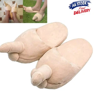 Funny Adult Novelty Gift - Penis Slippers - Stag Night Birthday Anniversary AU - Picture 1 of 12