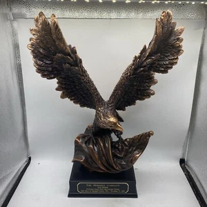 19′′ großer Bronze Adler mit Flagge Hershey Company BSA Pfadfinder Gold Auszeichnung 12 - Bild 1 von 19