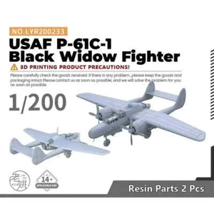 Yao's Studio LYR200233 1/200 Kit Modelo Militar USAF P-61C-1 Black Widow Fighter - Imagen 1 de 4