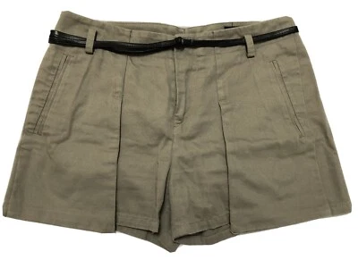 Pantalones cortos de algodón para mujer Rag & Bone con detalle de cinturón de cuero talla 0 EE. UU. Foto 1 de 4