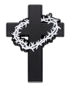 Crown of Thorns Holy Cross Jesus Christ Crucifixion Crucifix Christian Pin - Picture 1 of 2