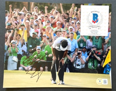 FOTO 8X10 FIRMADA POR BUBBA WATSON 2012 2014 GANADOR DE MAESTROS ABIERTA VIDA 2023 BASE ABIERTA Foto 1 de 2