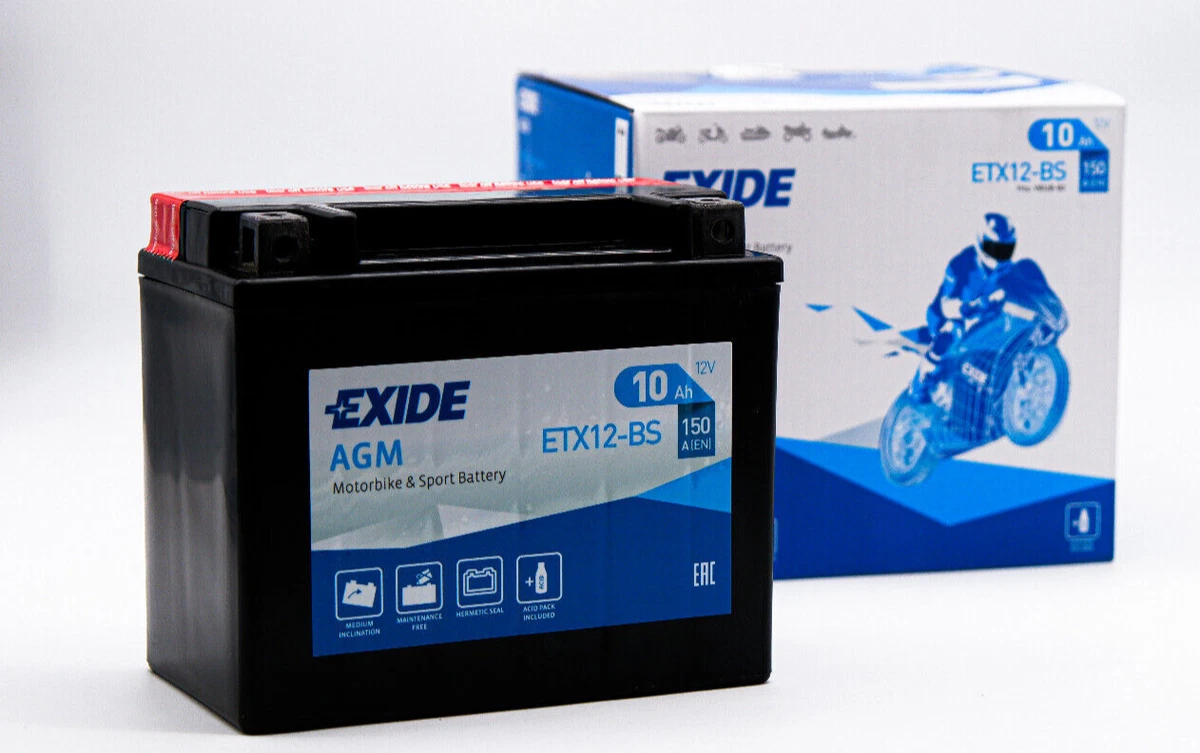 Batteria Exide Gel 12V 19Ah - Per Moto BMW R80GS, K75, R850R E Altri Modelli