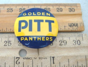 PITT ~ GOLDEN PANTHERS~ BADGE PIN - Picture 1 of 2
