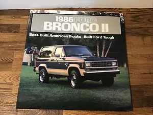 1986 Ford Bronco II Sales Brochure in Very Good Original Condition - Bild 1 von 7