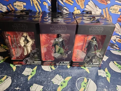 STAR WARS BLACK SERIES LOT OF 9 BRAND NEW SEALED IN RED BOX 3.75 INCH FIGURES Cover