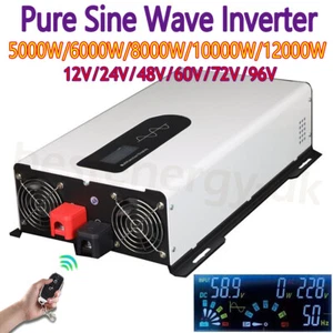 5KW 6KW 8KW 12KW Pure Sine Wave Solar Chargeur/onduleur 12V/60V/72V/96V to 230V - Picture 1 of 28