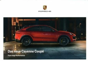 Porsche Cayenne Coupe German market sales brochure 2019 - Picture 1 of 1
