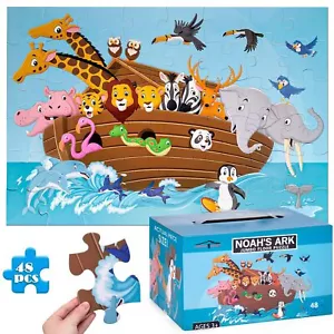 Rompecabezas de piso Rompecabezas de animales Jumbo Niños Juguete educativo para entretenimiento familiar... - Imagen 1 de 6