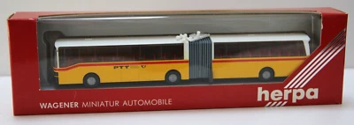 HERPA 1:87 HO PLASTICA AUTOBUS ARTICOLATO PTT SVIZZERA D-8501 ART 832001 - Immagine 1 di 2