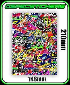 RC CAR STICKER BOMB DECAL A5 VINYL DRIFT HPI TAMIYA YOMOMO PANDORA 3RACING ABC - Picture 1 of 4