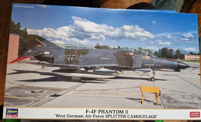 hasegawa 1/72 F-4F   WEST german air force splitter camouflage limited raro rare - Immagine 1 di 2