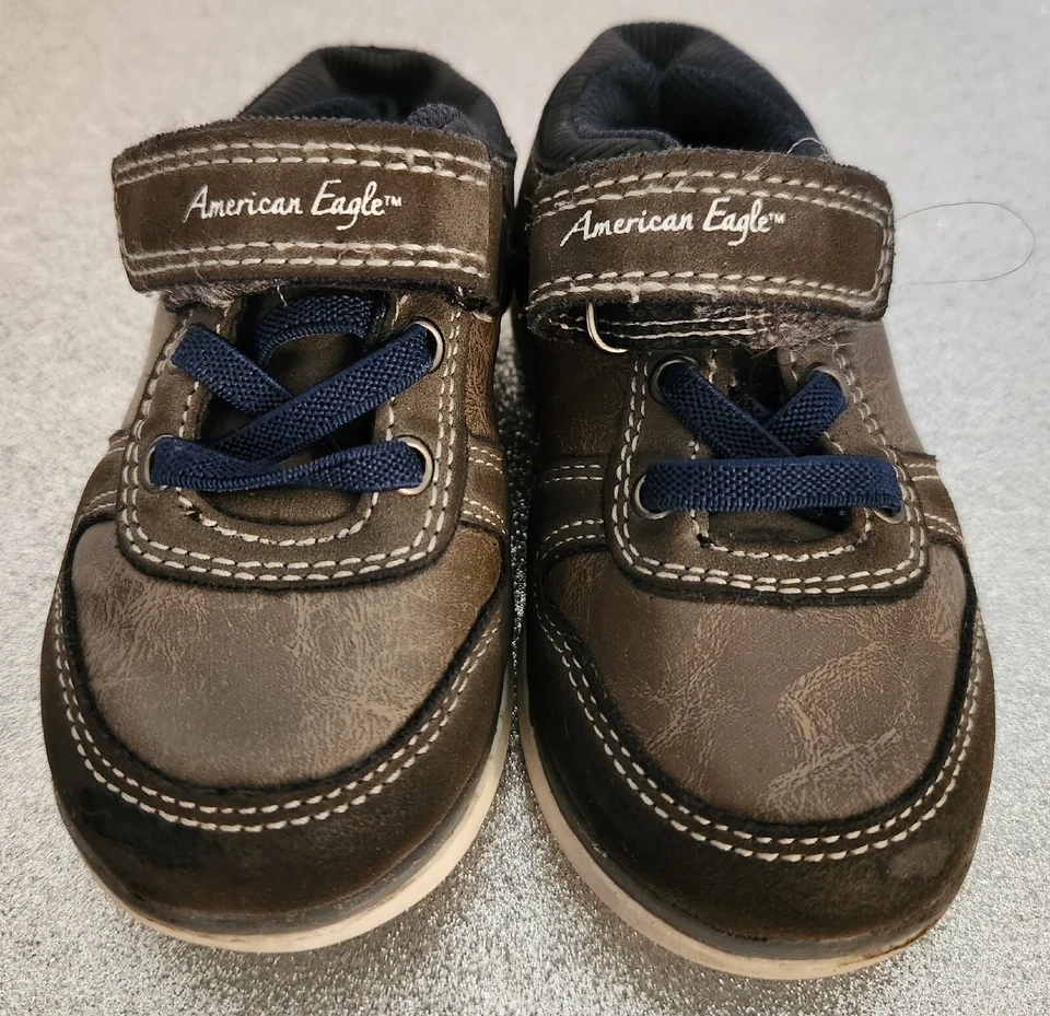 Кроссовки для малышей American Eagle коричневые 6,5 без застежек кожа - Изображение 1 из 4