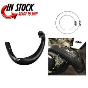 E-LINE EXHAUST PIPE GUARD CARBON FIBER 23 -2024 KTM 250SX 300SX 250XC MPG25023 - Picture 1 of 5