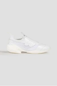 Roger Vivier Viv Match Embossed Leather And Mesh Sneakers 37 - Picture 1 of 6