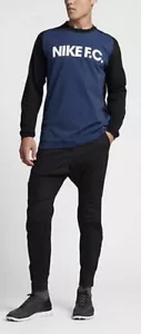 Nike Herren FC Sweatshirt blau/schwarz 802433 423 Größe 2XL - Bild 1 von 7