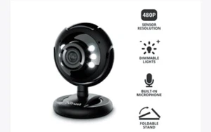 Neu & OVP Prof. Trust Webcam 1,3 MP+Micro+LED Lights+ Halterung - Bild 1 von 7