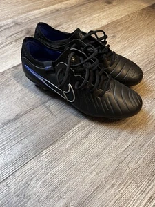 Nike Tiempo Black Size 7.5 Us - Picture 1 of 3