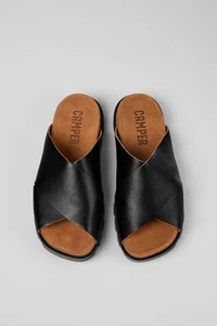 Camper "Brutus"  leather sandals in black leather  size EU40/UKM6/USW10 - Bild 1 von 14
