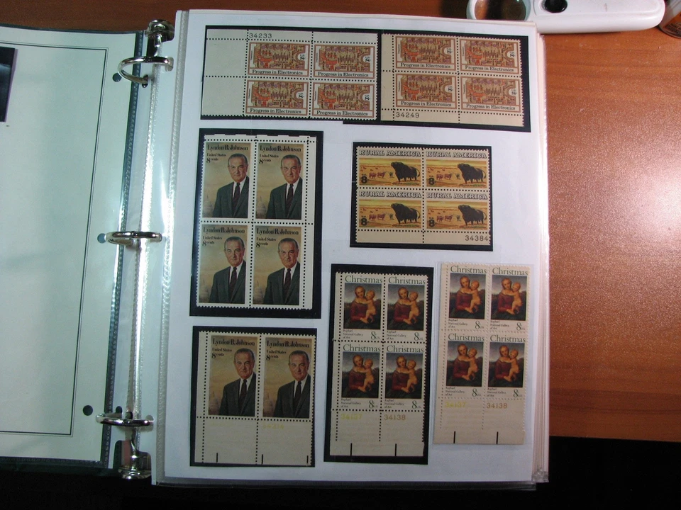 US Stamp Album of Plate Blocks Read note on description H349 Book 5 - Image 1 of 4