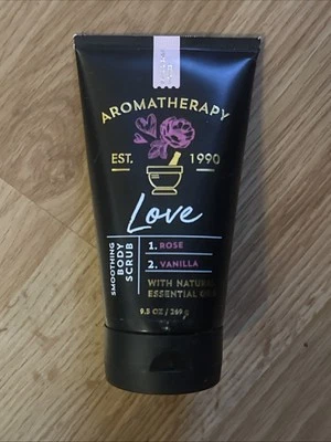 1 Bath Body Works Aromatherapy LOVE Rose Vanilla Smoothing Body Scrub 9 oz - Image 1 of 2